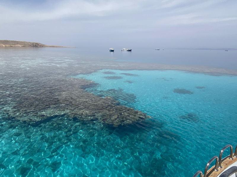 Coral reefs where the snorkelling stops take place