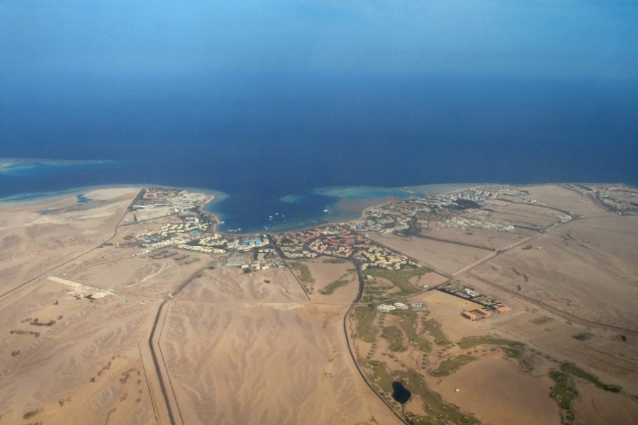 Aerial view of Makadi Bay