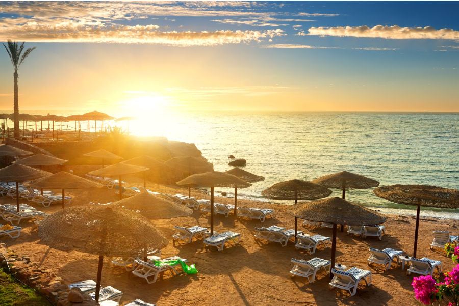 Bright and sunny day on Sharm El Sheikh’s shoreline