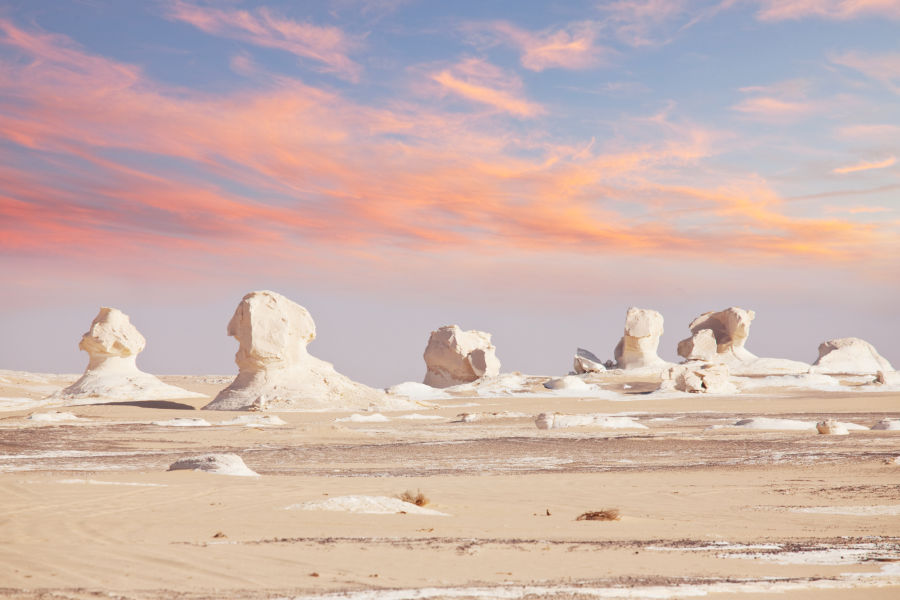 Chalk formation in Siwa