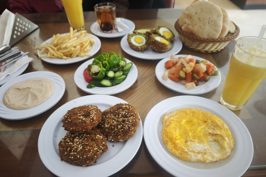 Egyptian breakfast at GAQ restaurant