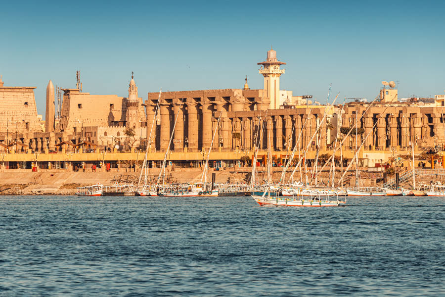 Luxor city and Nile River