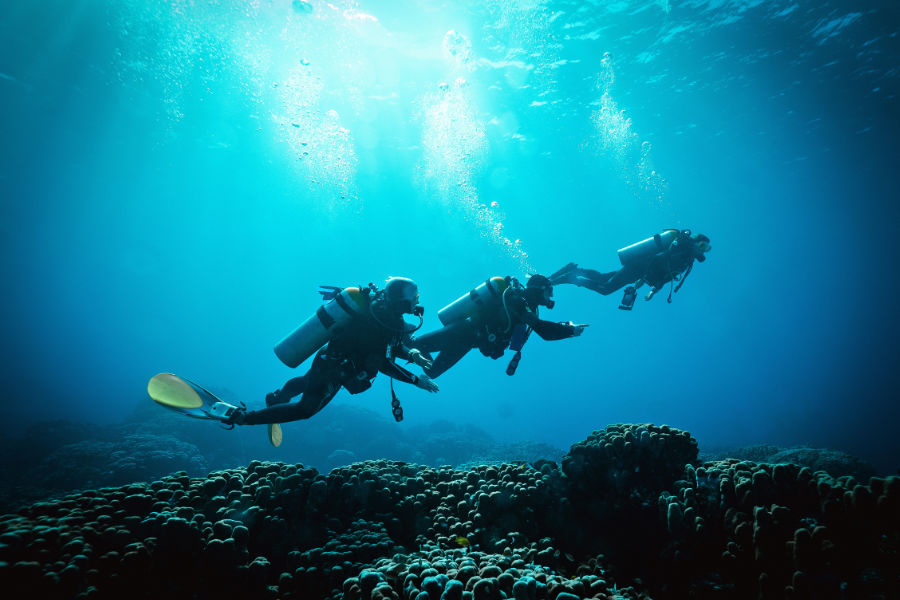 The clear waters of the Red Sea in Hurghada