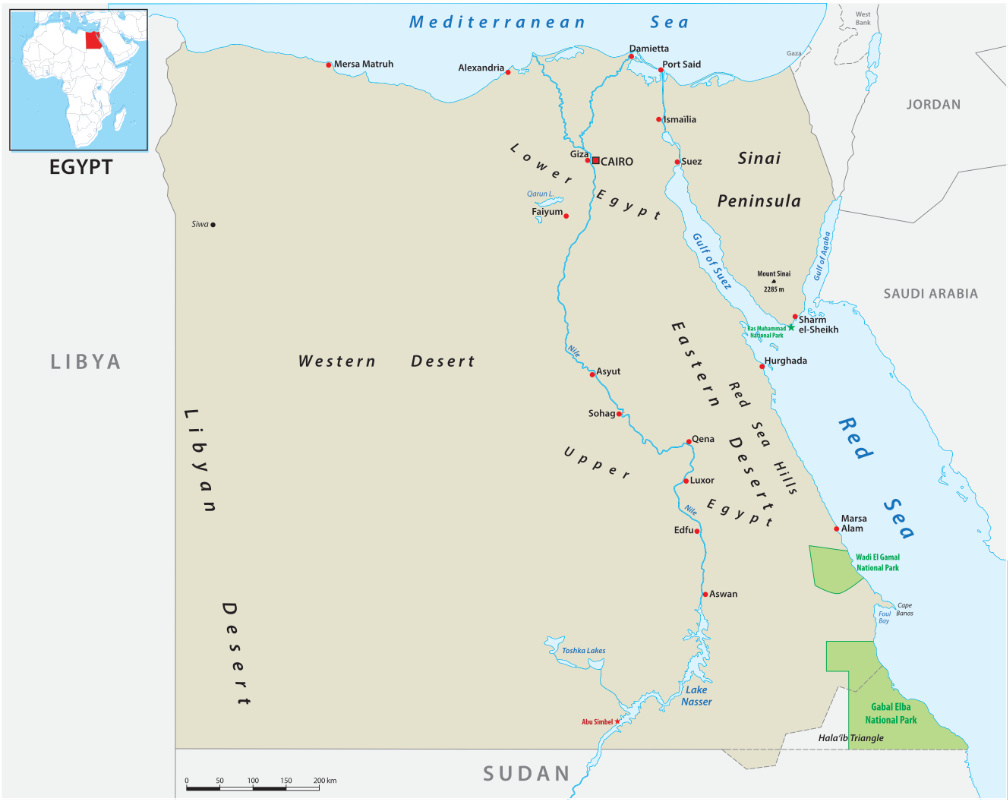 Map of Egypt
